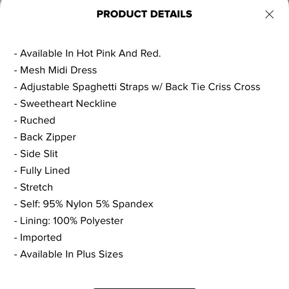 Hot Pink Mesh Midi Dress - Picture 6 of 6